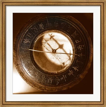 Framed Chinese Compass Print