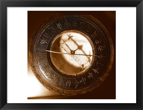 Framed Chinese Compass Print