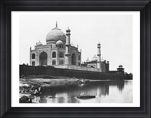 Framed Felice Beato Taj Mahal 1865 Print
