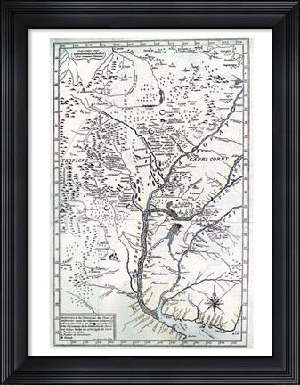 Framed Provinces of chaco and surrounding Patroschi Sculp 1700 Print