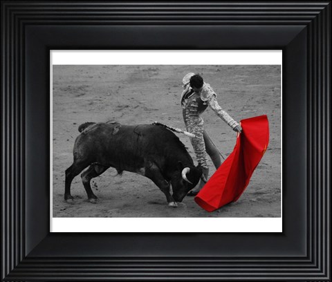 Framed Red Matador II Print