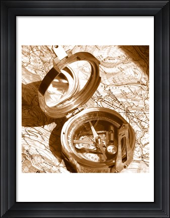 Framed Stanley Compass Print