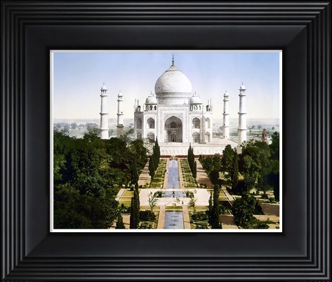 Framed Taj Mahal 1890 Print