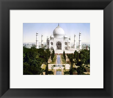 Framed Taj Mahal 1890 Print