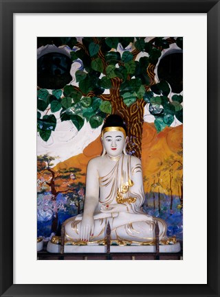 Framed Close-up of a statue of Buddha, Tiger Balm Gardens, Hong Kong, China Print