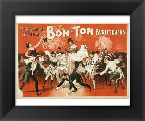 Framed Bon-Ton Burlesquers Print