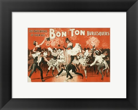 Framed Bon-Ton Burlesquers Print