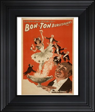 Framed Bon-Ton Burlesquers With Server Print