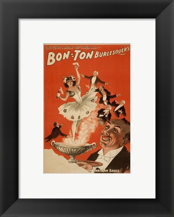 Framed Bon-Ton Burlesquers With Server Print