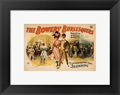 Framed Bowery Burlesquers Print