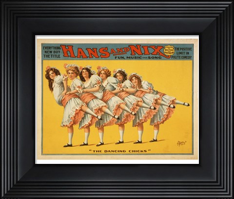Framed Hans and Nix - Fun, Music and Song Print