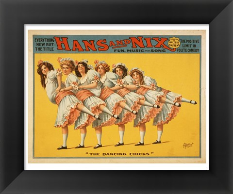 Framed Hans and Nix - Fun, Music and Song Print