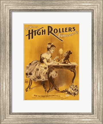 Framed How the High Rollers Girls Do It Print