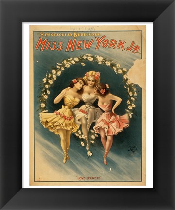 Framed Miss New York Jr. - Love Secrets Print