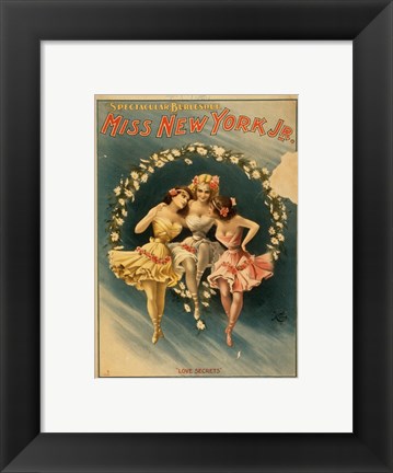 Framed Miss New York Jr. - Love Secrets Print