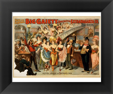 Framed Big Gaiety&#39;s Spectacular Extravaganza Co. Print