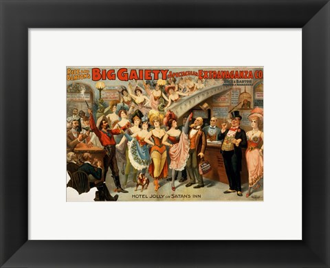 Framed Big Gaiety&#39;s Spectacular Extravaganza Co. Print