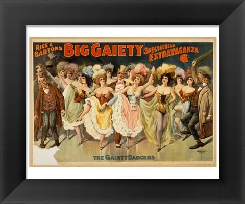 Framed Gaiety Dancers Print