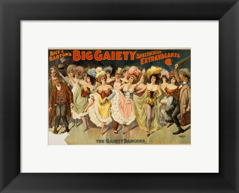 Framed Gaiety Dancers Print