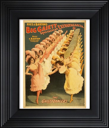 Framed Big Gaiety&#39;s Spectacular Extravaganza - The Gaiety Dancers Print