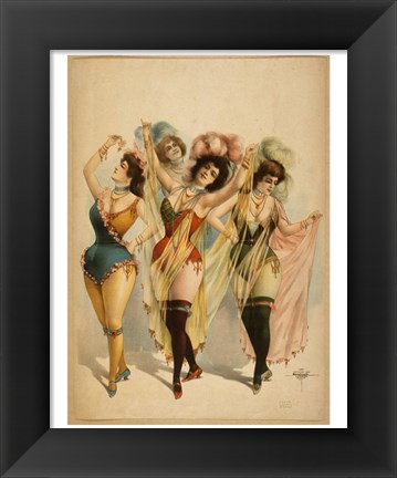 Framed Gaiety Dancers Print