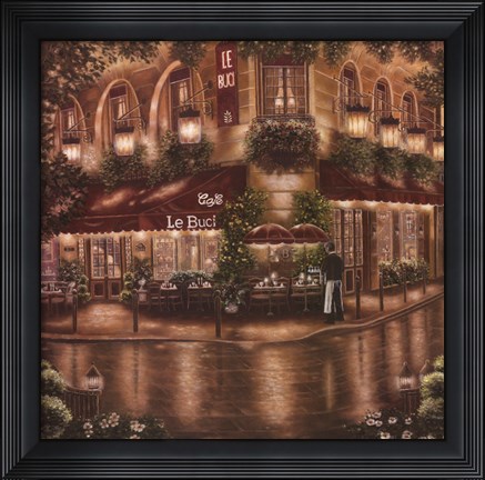 Framed Cafe Le Buci Print