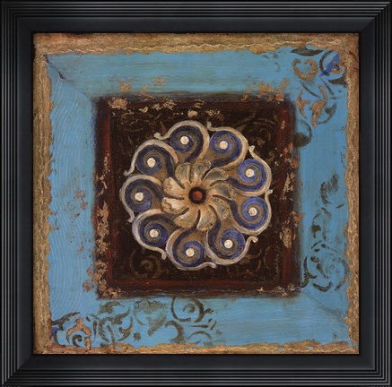Framed Excotic Medallion I Print