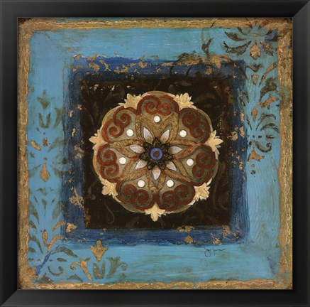 Framed Exotic Medallion II Print