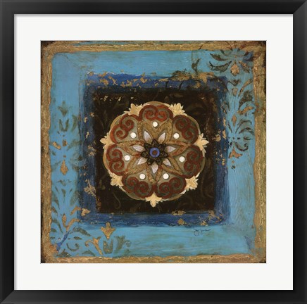 Framed Exotic Medallion II Print