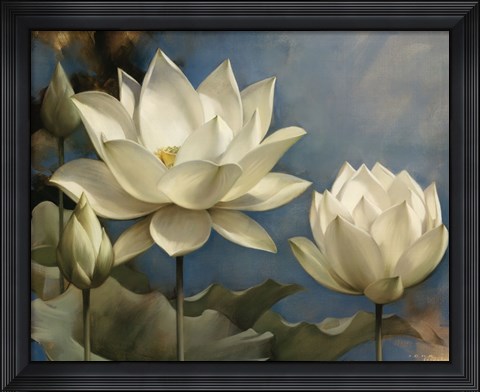 Framed Lotus I Print
