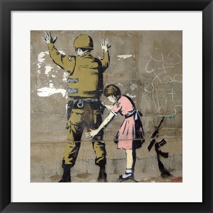 Framed Bethlehem Wall Graffiti Print