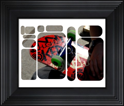 Framed Element Skateboard Print