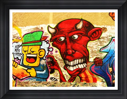 Framed Graffiti Print