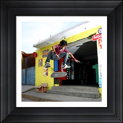 Framed Kickflip Print