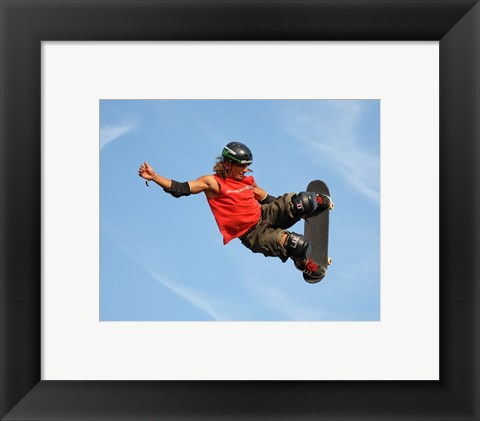 Framed Skater on Vert Ramp Print