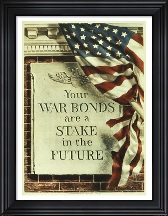 Framed Your War Bonds are at Stake in the Future Print