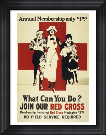 Framed Join Our Red Cross Annual Membership Print