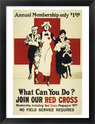 Framed Join Our Red Cross Annual Membership Print