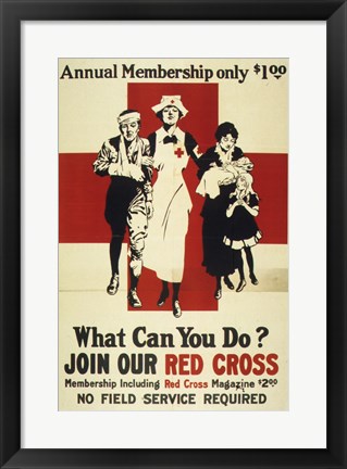 Framed Join Our Red Cross Annual Membership Print