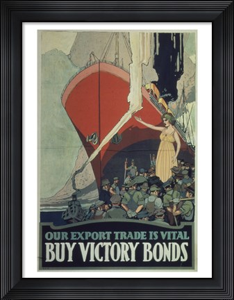 Framed Buy Victory Bonds Print