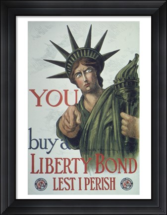 Framed You Buy a Liberty Bond Print