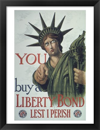 Framed You Buy a Liberty Bond Print
