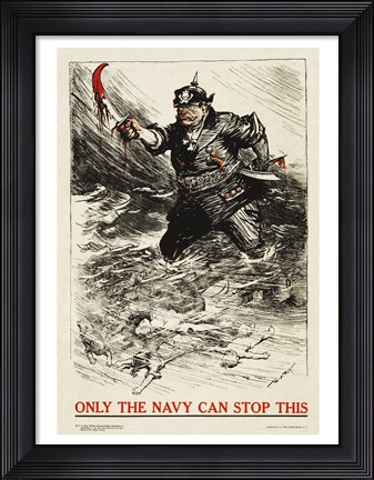 Framed Only the Navy Can Stop This Print