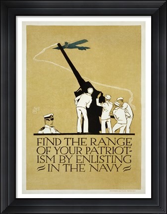 Framed Find the Range of Your Patriotism Print