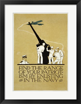 Framed Find the Range of Your Patriotism Print