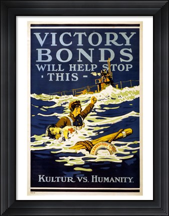 Framed Victory Bonds Print