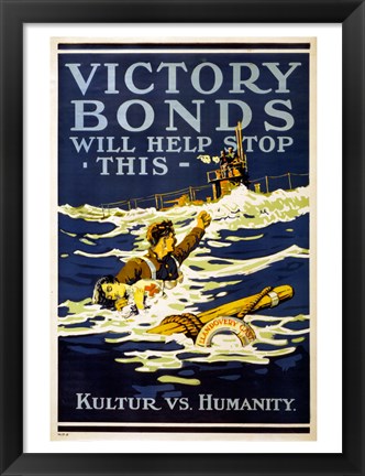 Framed Victory Bonds Print