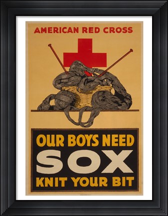 Framed Knit Your Bit Print
