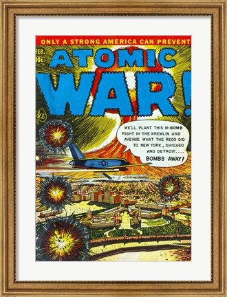 Framed Atomic War Print