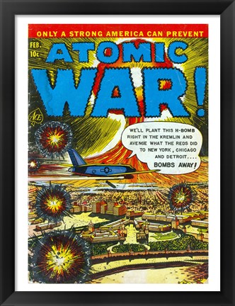 Framed Atomic War Print